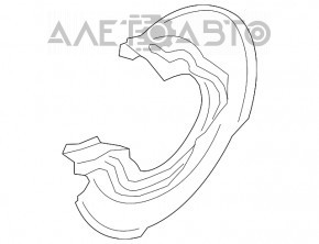 Capacul discului de frână din spate dreapta pentru Audi A6 C7 12-18 330mm.