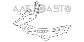 Крепление переднего бампера под фарой внешнее левое Audi A4 B8 08-12 дорест OEM