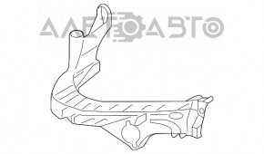 Suportul de prindere a bara de protectie fata sub farul din partea dreapta exterioara pentru Audi A4 B8 08-12, versiunea pre-restilizare, nou, neoriginal, marca BAPMIC