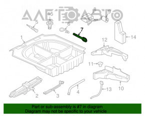 Буксировочный крюк Audi A3 8V 15-20