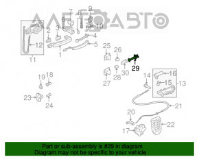 Limitatorul ușii față stânga Audi A4 B8 08-16