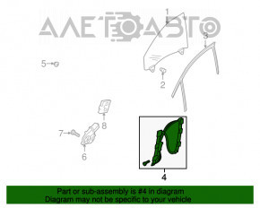 Geam electric cu motor, fata stanga, Audi A4 B8 08-16