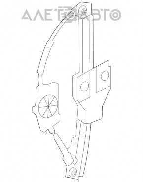 Geam electric cu motor spate stânga Audi A4 B8 08-16 sedan.