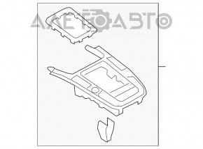 Накладка шифтера Audi Q5 8R 09-17 под start stop тип 2 вздулся хром, сломано крепление