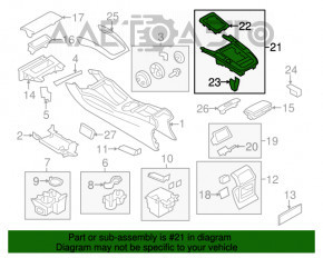 Capacul schimbatorului Audi Q5 8R 09-17 pentru pornirea/oprirea tip 2 s-a umflat cromat, suportul este rupt.