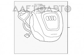 Подушка безопасности airbag в руль водительская Audi A4 B8 08-12 дорест