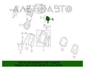 Pernele de scaun pentru șofer Audi Q5 8R 09-17 din piele, negru