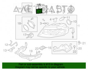 Блок LED Audi A4 B8 08-11 дорест