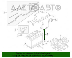 Suport baterie Audi A4 B8 08-16