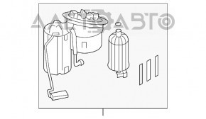 Pompă de combustibil Audi A4 B8 08-12, pre-restilizare, 2.0T.