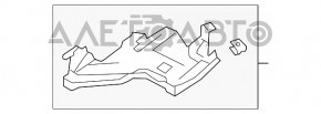 Крепление переднего бампера под фарой внутреннее правое Audi A4 B8 08-12 дорест OEM