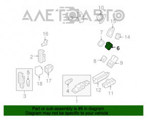 Controlul oglinzilor pentru Audi A4 B8 13-16 restilizat, crom