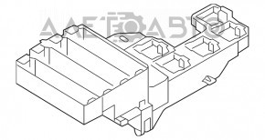 Blocul de siguranțe din portbagajul Audi A4 B8 08-16