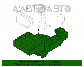 Blocul de siguranțe din portbagajul Audi A4 B8 08-16