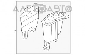 Rezervor de expansiune pentru răcire Audi Q5 8R 13-17 3.0 tfsi fără capac