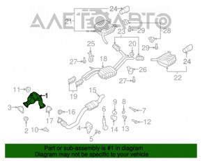 Catalizator stânga Audi Q5 8R 13-17 3.0 tfsi