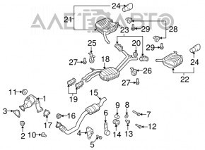 Catalizator stânga Audi Q5 8R 13-17 3.0 tfsi