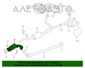 Convertor catalitic dreapta Audi Q5 8R 13-17 3.0 tfsi