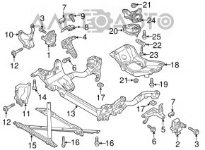 Suport cutie de viteze automata pentru Audi A4 B8 08-16 2.0T AWD