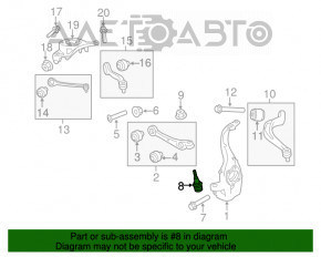 Rulmentul de direcție stânga Audi Q5 8R 09-17, nou, original OEM