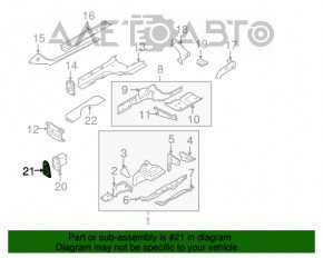 Suport amplificator bara dreapta Audi A4 B8 08-16