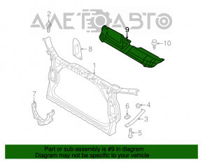 Capacul televizorului Audi A4 B8 08-12 pre-restilizare