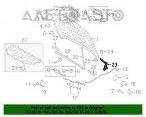 Capota stângă a motorului Audi A4 B8 08-16, nouă, originală