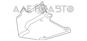 Protecție bara spate dreapta Audi A4 B8 08-16