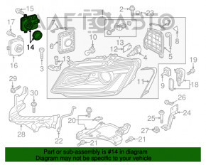 Блок розжига Audi Q5 8R 13-17 рест ксенон OEM