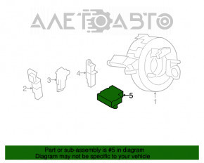 Modulul computerizat pentru airbag-urile SRS Audi A4 B8 08-16