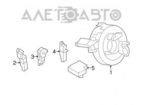 Modulul computerizat pentru airbag-urile SRS Audi A4 B8 08-16