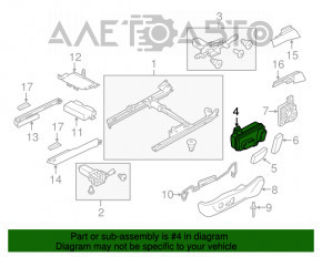 Controlul scaunului șoferului Audi Q5 8R 09-17 negru