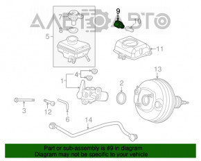 Senzație pe senzorul de temperatură a aerului ambiant VW Jetta 11-18 SUA nou OEM original