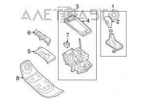 Maneta cutiei de viteze Audi A4 B8 08-12 pre-restilizare