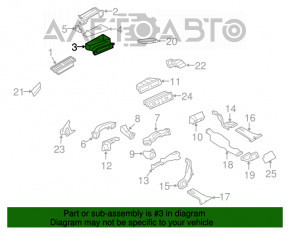 Воздухозаборник печки Audi Q5 8R 09-17