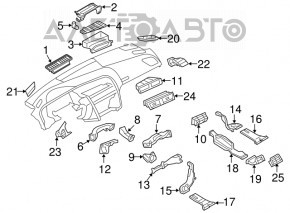 Воздухозаборник печки Audi Q5 8R 09-17