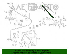 Поводок дворника левый Audi A4 B8 08-16