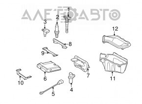 Крышка корпуса блока ECU Audi Q5 8R 11-17