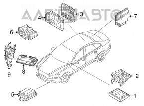 Кронштейн BCM Audi Q5 8R 09-17