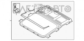 Mecanismul de deschidere a portbagajului pentru Audi A4 B8 08-16, sedan