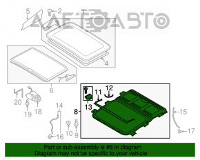 Mecanismul de deschidere a portbagajului pentru Audi A4 B8 08-16, sedan