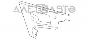 Suportul pentru bara spate dreapta Audi A4 B8 08-11, pentru sedan, nou, neoriginal.