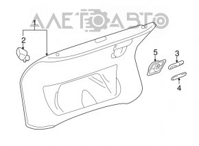 Capacul portbagajului Audi A4 B8 08-12 pre-restilizare sedan