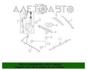 Capacul rezervorului de lichid de spălare Ford C-max MK2 13-18