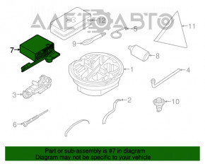 Комрессор подкачки колес Audi Q7 4L 10-15