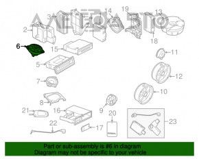 Difuzor central pentru torpedou Audi Q5 8R 09-17