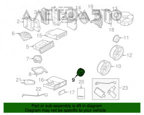 Пищалка двери передней правой Audi Q5 8R 09-17 Bang and Olufsen