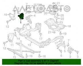 Подушка двигателя правая Audi A4 B8 13-16 рест 2.0T новый OEM оригинал