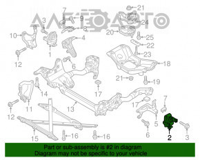 Pernele motorului stânga Audi A4 B8 13-16 restilizat 2.0T nou aftermarket LEMFORDER