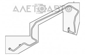 Racordul de racire a uleiului de transmisie automata pentru Audi Q5 8R 13-17 3.0 tfsi